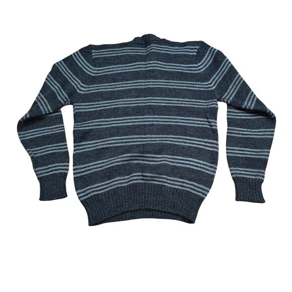 Vintage 90s Sunbow Repp, Ltd Stripe Mohair Blend Knit Sweater Men L - Picture 3 of 3